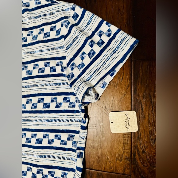 Free People We The Free Nina Printed Tee 100% Cotton Size Small NWT - Picture 5 of 12